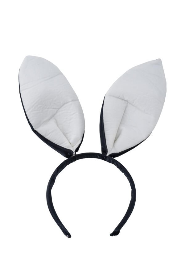 Kostümzubehör Haarreif Hase schwarz/weiß