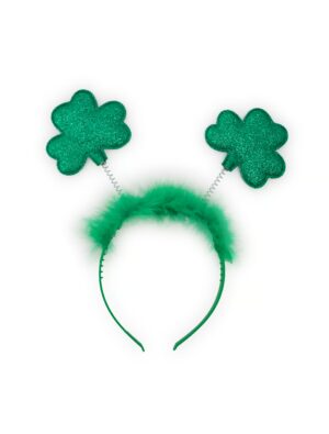 Kostümzubehör Haarreif Kleeblatt grün