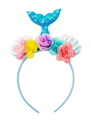 Kostümzubehör Haarreif Meerjungfrau mit Flosse bunt Farbe: bunt
