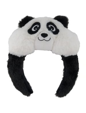 Kostümzubehör Haarreif Panda schwarz/weiß