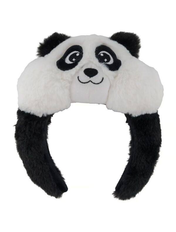Kostümzubehör Haarreif Panda schwarz/weiß