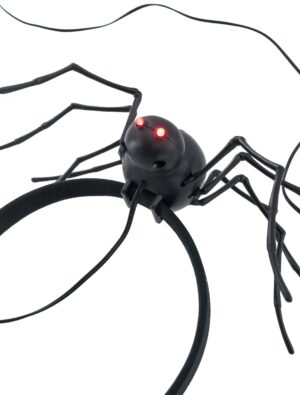 Kostümzubehör Haarreif Spinne mit Funktion schwarz