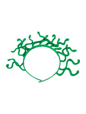 Kostümzubehör Haarreif mit Schlangen grün