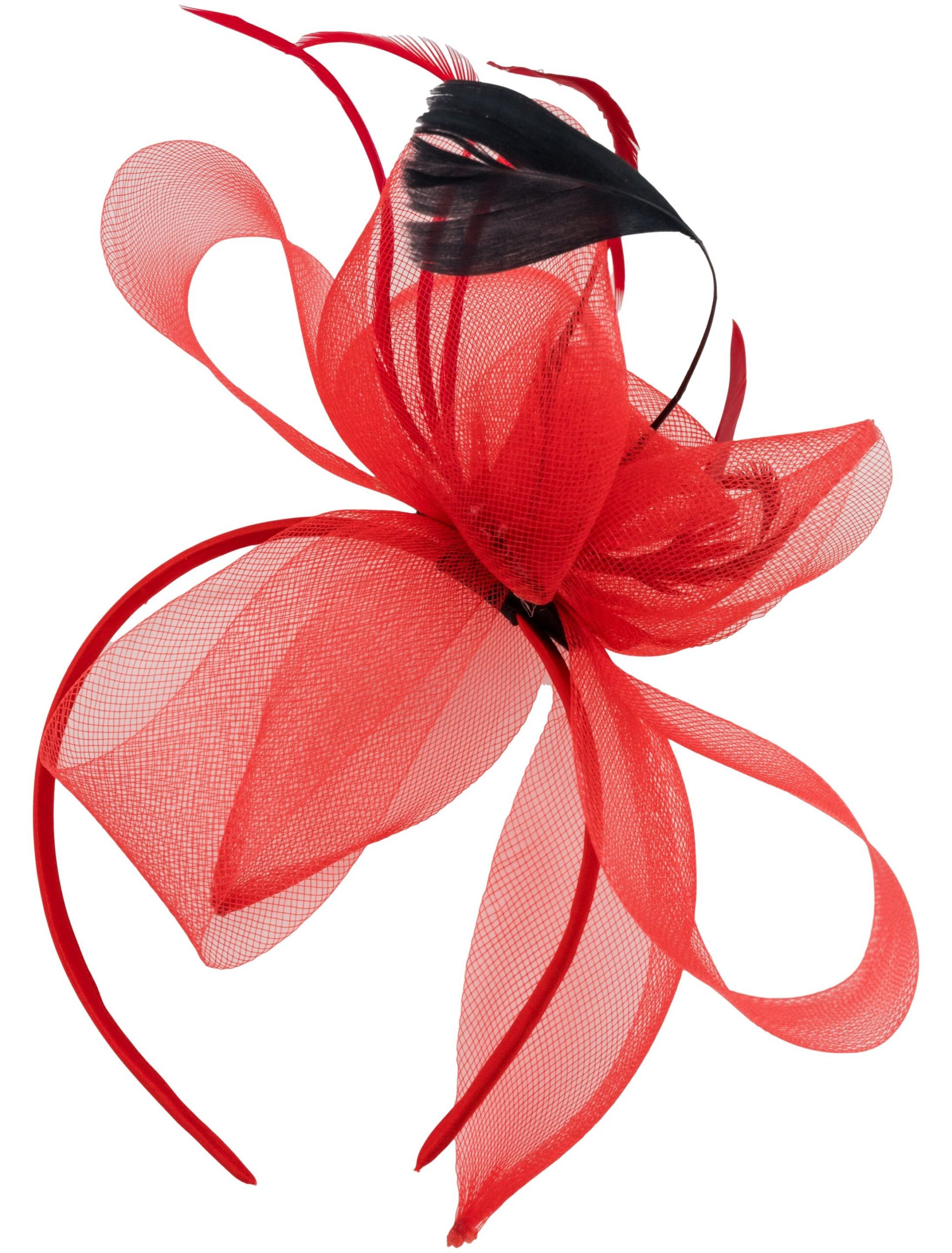 Kostümzubehör Haarreif mit Spitze Damen rot 1 Kostümzubehör Haarreif mit Spitze Damen rot