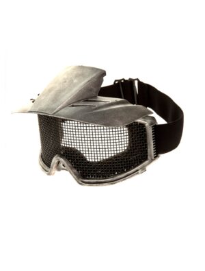 Kostümzubehör Halbmaske Gitterbrille Farbe: silber