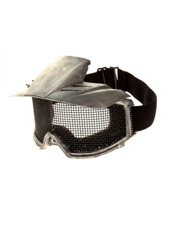 Kostümzubehör Halbmaske Gitterbrille Farbe: silber