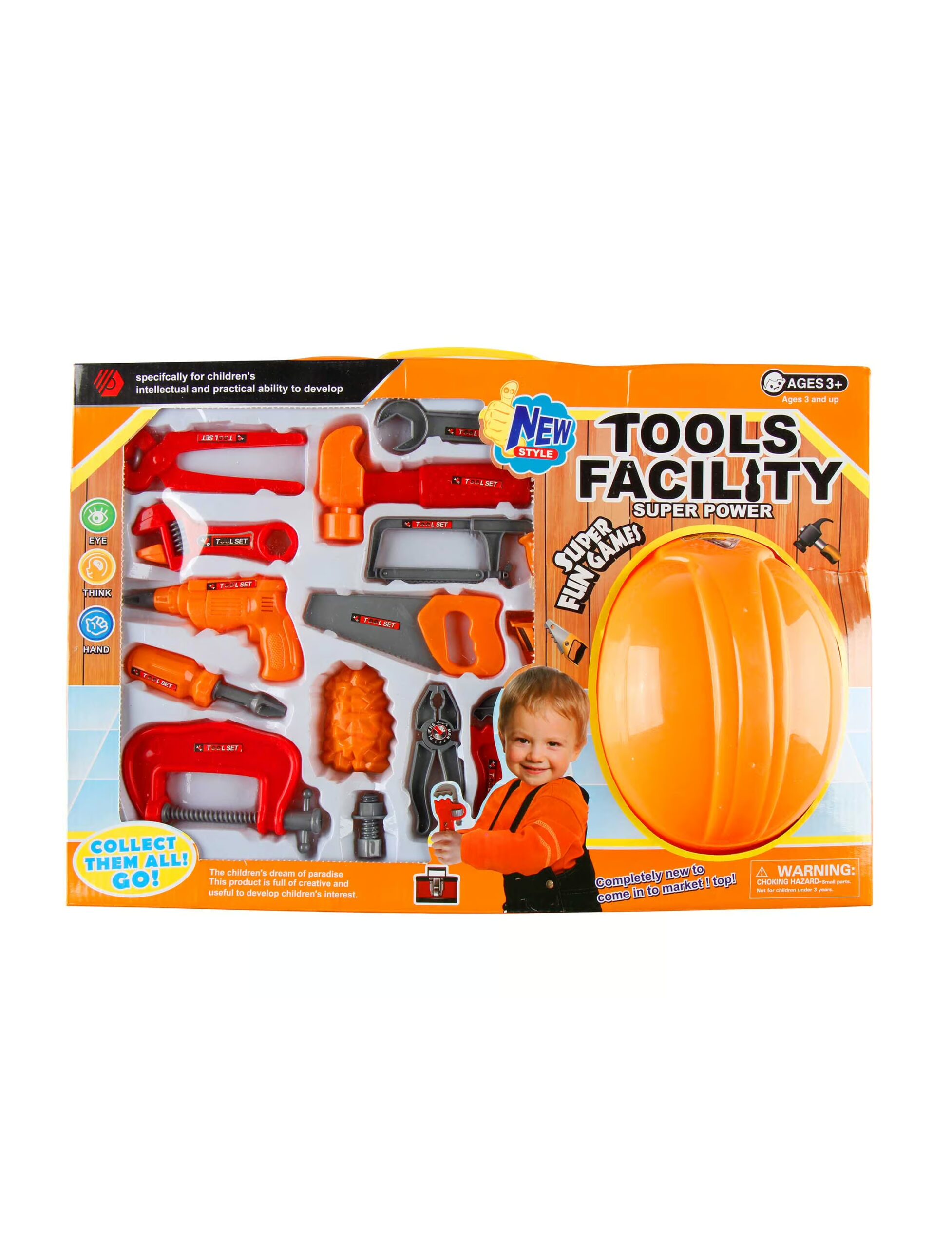 Kostümzubehör Handwerker-Werkzeug 15-tlg. Farbe: orange 1 Kostümzubehör Handwerker-Werkzeug 15-tlg. Farbe: orange