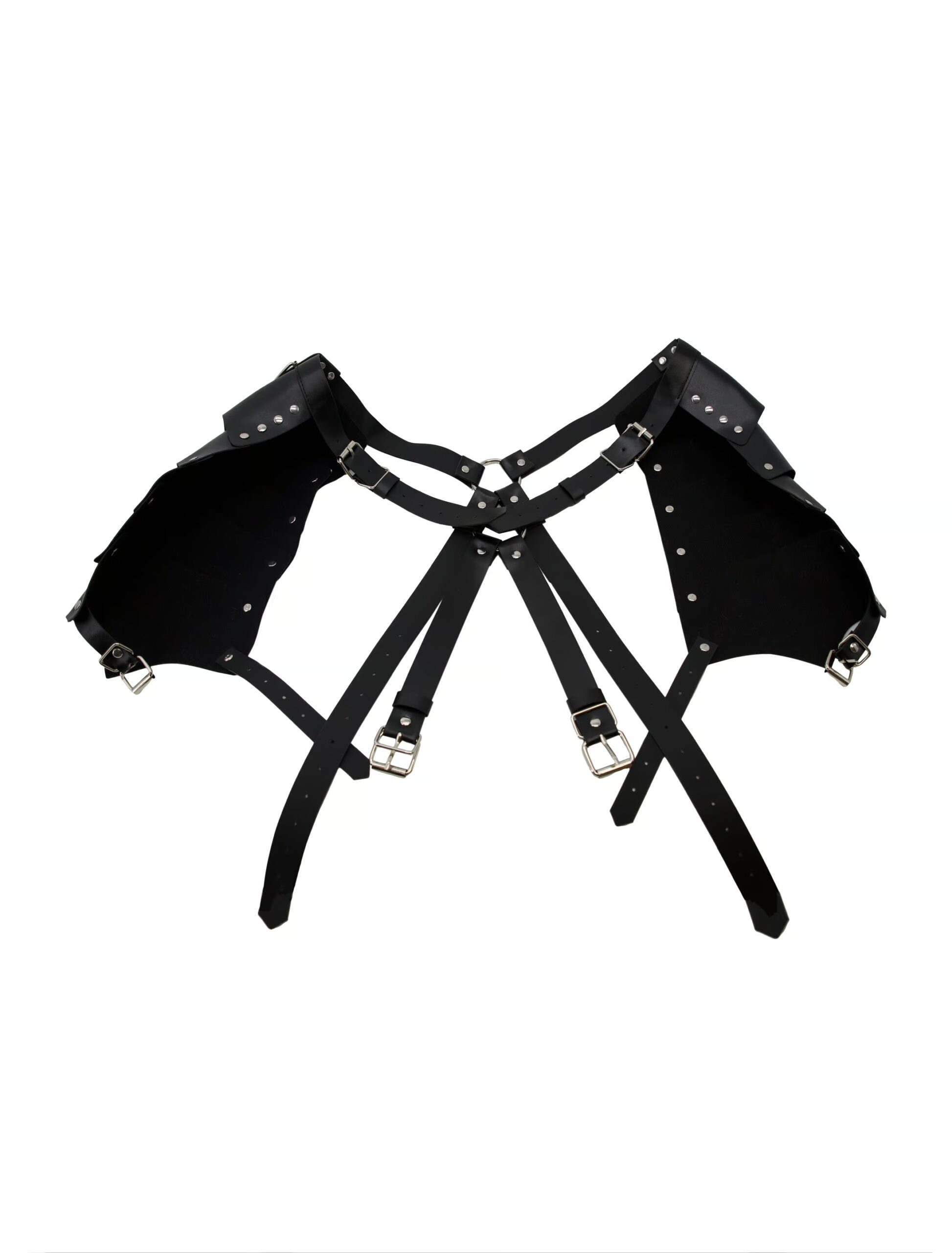 Kostümzubehör Harness Gladiator Herren schwarz 1 Kostümzubehör Harness Gladiator Herren schwarz