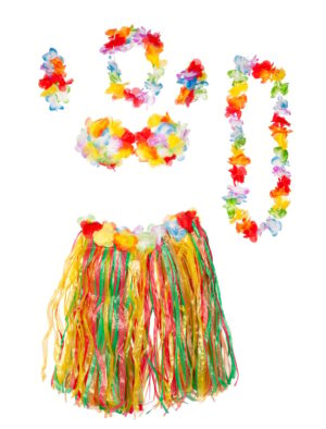 Kostümzubehör Hawaii Set 6-tlg. Farbe: bunt