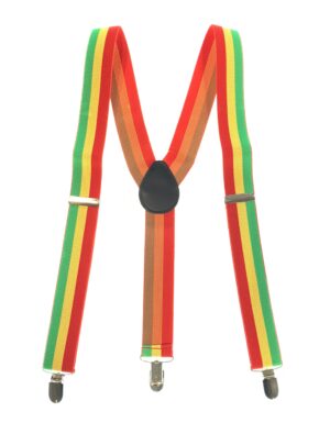 Kostümzubehör Hosenträger rot/gelb/grün
