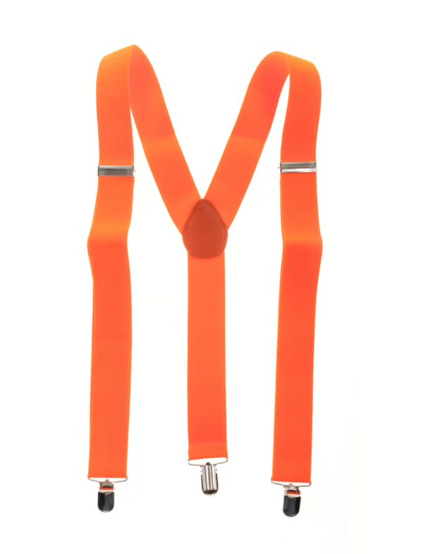 Kostümzubehör Hosenträger uni orange