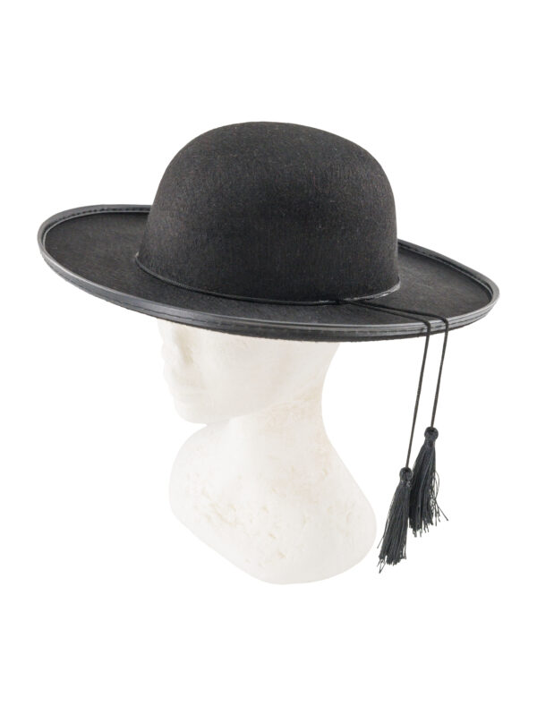 Kostümzubehör Hut Saturno Priester schwarz 57