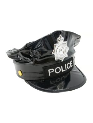 Kostümzubehör Kappe Police schwarz one size