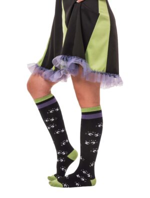 Kostümzubehör Kniestrümpfe Kleiner Feigling schwarz/grün one size