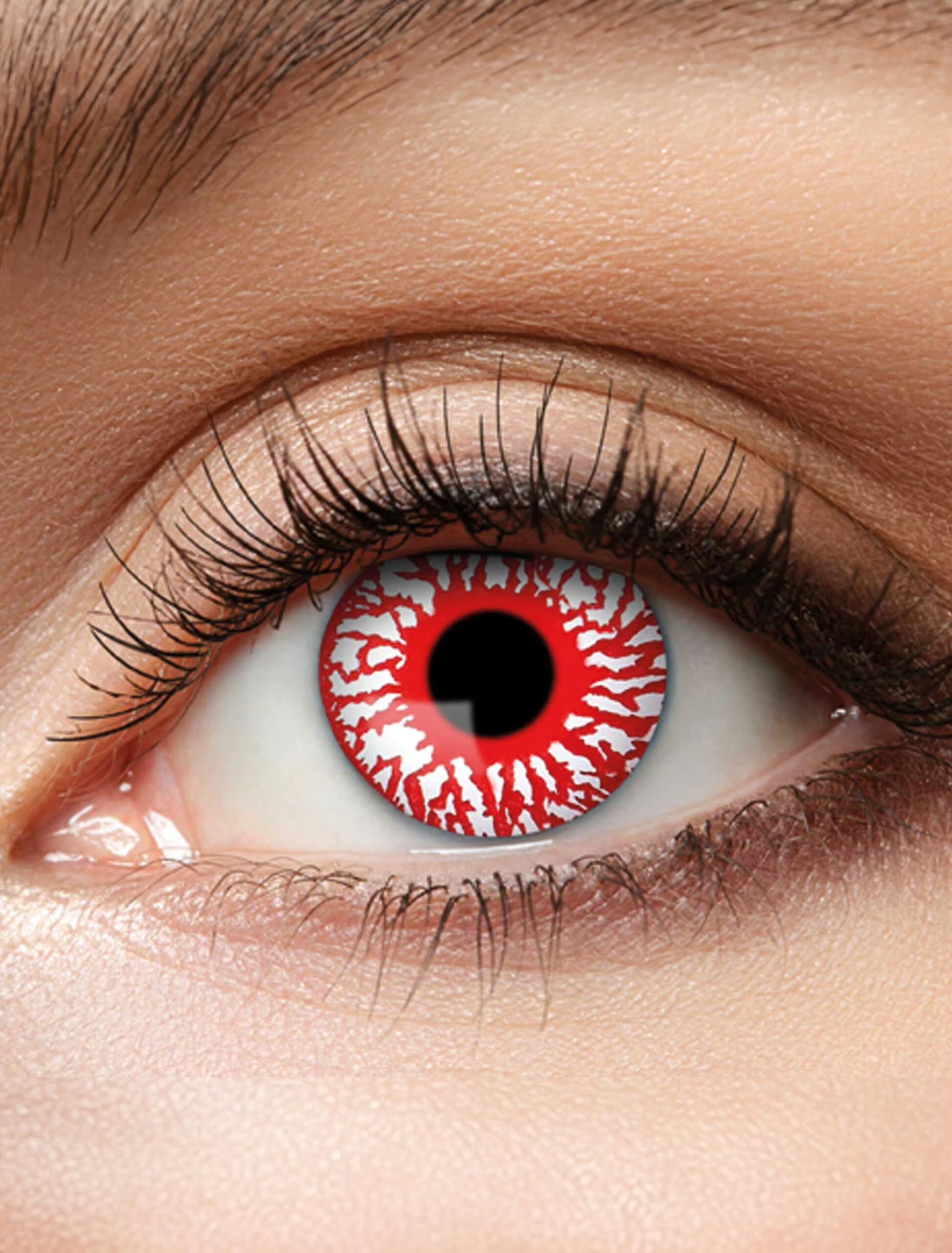 Kostümzubehör Kontaktlinsen Blood Shot Farbe: rot 1 Kostümzubehör Kontaktlinsen Blood Shot Farbe: rot