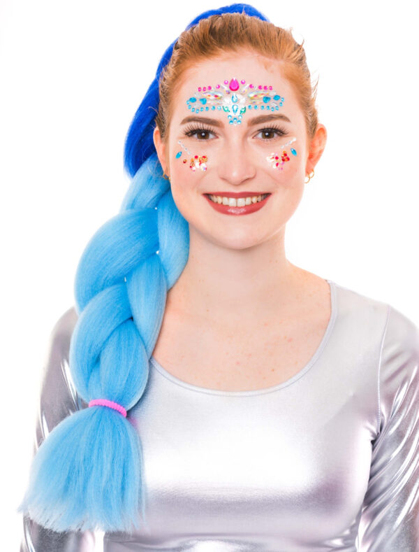 Kostümzubehör Kostümzubehör Braids 61cm blau