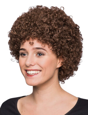 Kostümzubehör Kostümzubehör Perücke Clown Locken braun one size