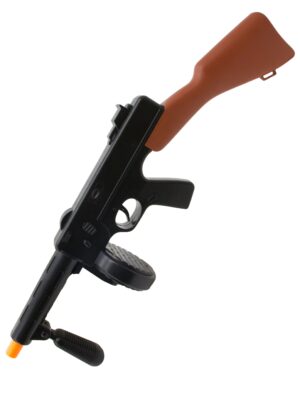 Kostümzubehör Maschinengewehr 20er Jahre 50cm schwarz/braun