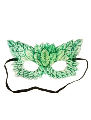 Kostümzubehör Maske Blätter grün