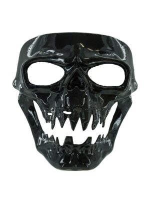 Kostümzubehör Maske Totenkopf grau