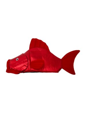 Kostümzubehör Mütze Koi-Karpfen rot one size