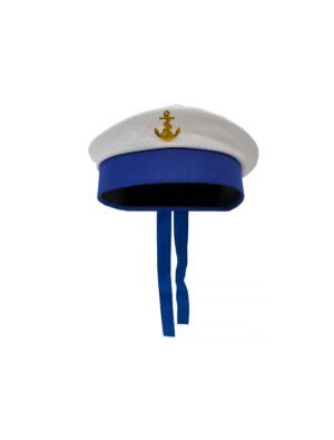 Kostümzubehör Mütze Matrose weiß/blau one size