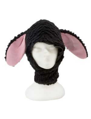 Kostümzubehör Mütze Schaf Plüsch schwarz one size