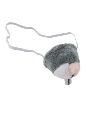 Kostümzubehör Nase Plüsch Maus grau