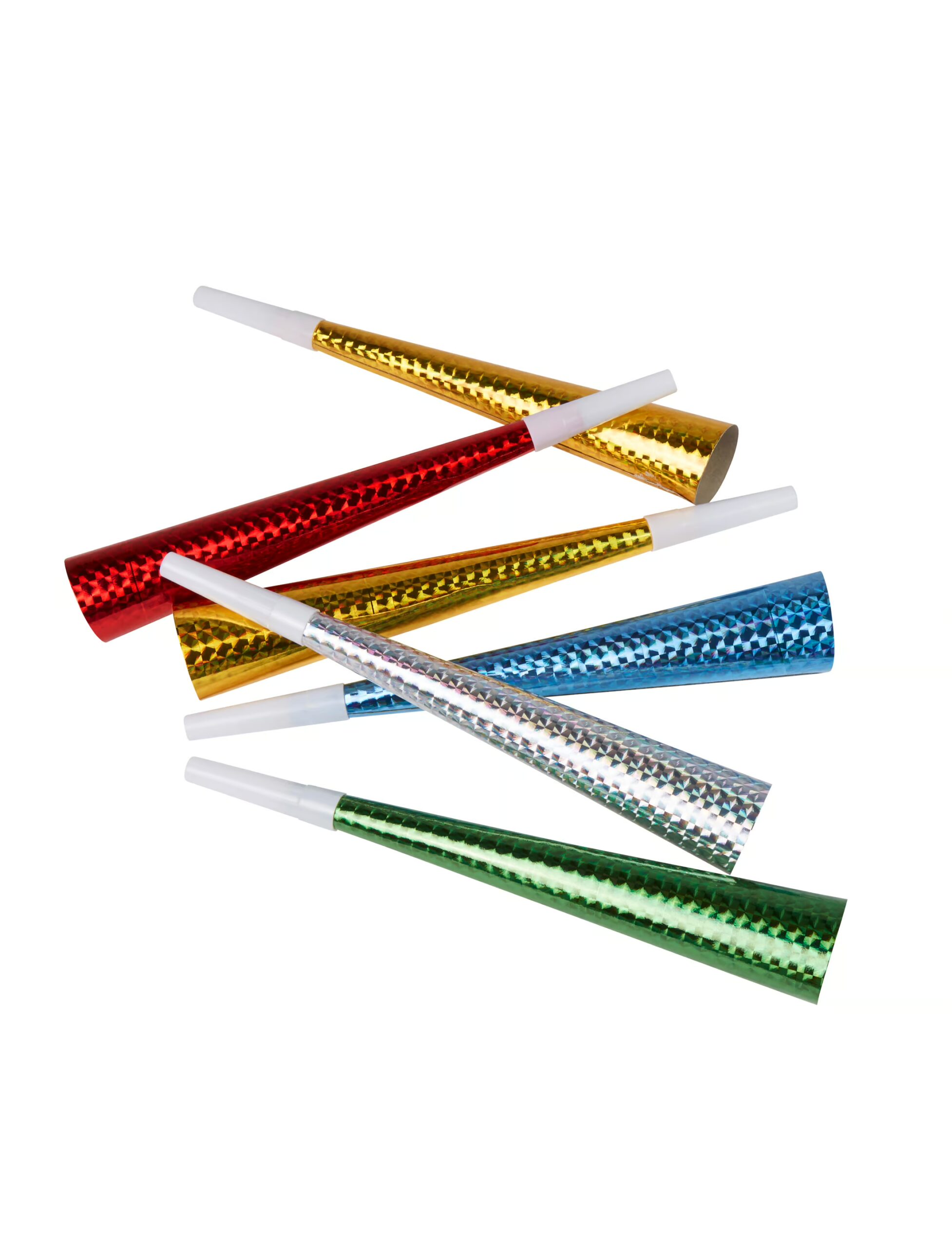 Kostümzubehör Party Tröte Laser 6 Stk. Farbe: bunt