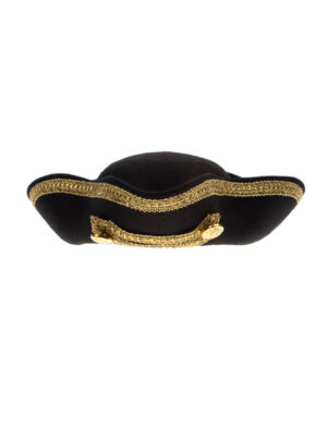 Kostümzubehör Piratenhut Joey Kinder Farbe: schwarz/gold