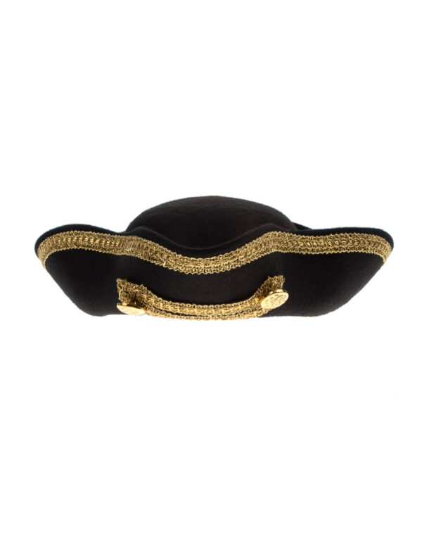 Kostümzubehör Piratenhut Joey Kinder Farbe: schwarz/gold