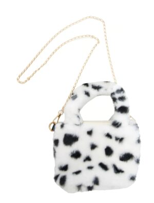 Kostümzubehör Plüschtasche Dalmatiner schwarz/weiß