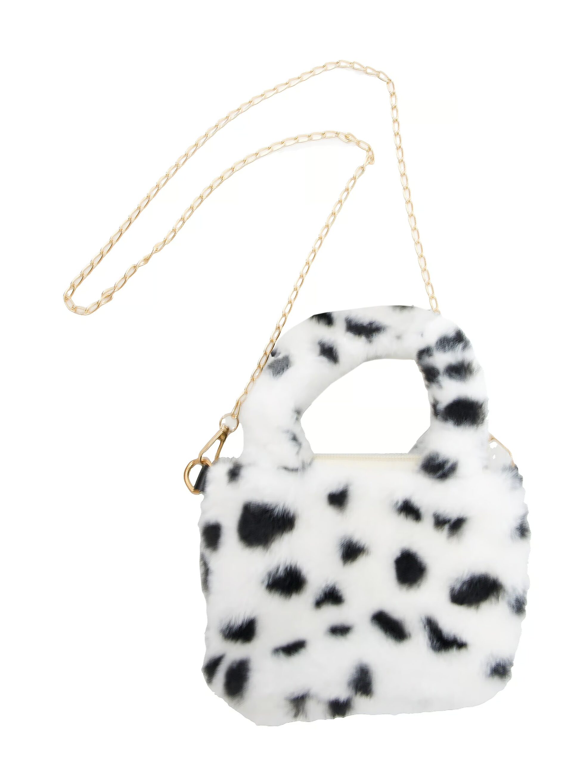 Kostümzubehör Plüschtasche Dalmatiner schwarz/weiß 1 Kostümzubehör Plüschtasche Dalmatiner schwarz/weiß
