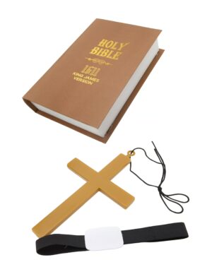 Kostümzubehör Priester-Set 3-tlg. braun