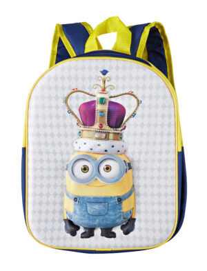 Kostümzubehör Rucksack Minion mit Krone Kinder Farbe: blau/gelb