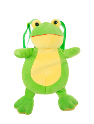 Kostümzubehör Rucksack Plüsch Frosch Farbe: gelb/grün