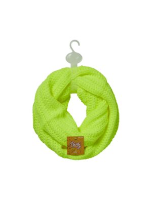 Kostümzubehör Schlauchschal Strick neongelb