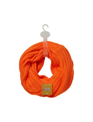 Kostümzubehör Schlauchschal Strick neonorange