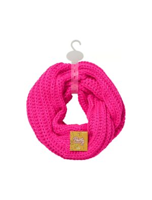 Kostümzubehör Schlauchschal Strick neonpink