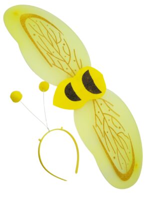 Kostümzubehör Set Biene 2-tlg. schwarz/gelb