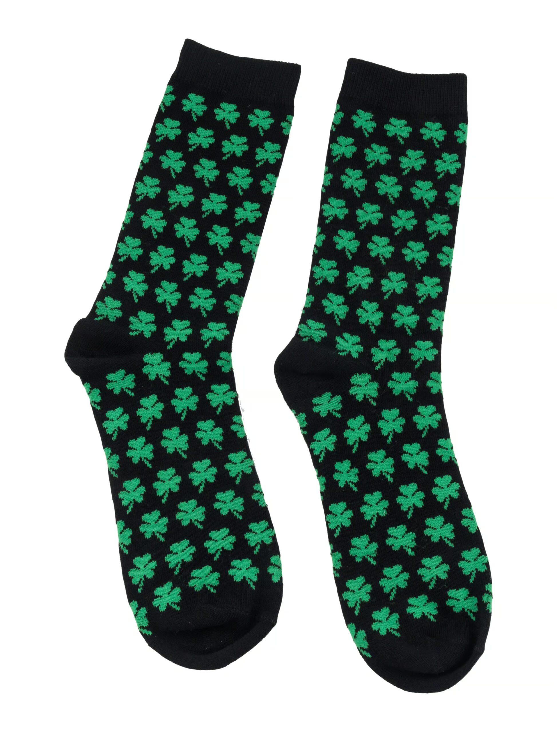 Kostümzubehör Socken Kleeblatt schwarz/grün one size 1 Kostümzubehör Socken Kleeblatt schwarz/grün one size