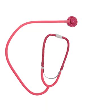 Kostümzubehör Stethoskop mit Strass rosa
