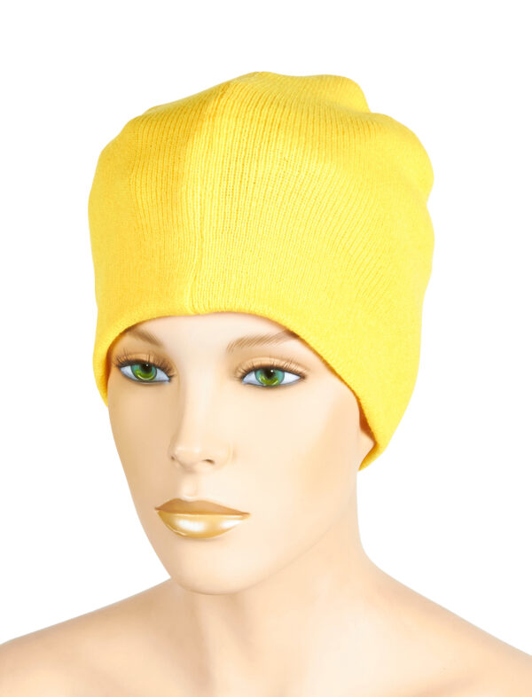 Kostümzubehör Strickmütze gelb