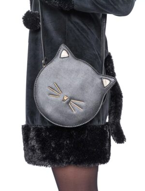 Kostümzubehör Tasche Katze schwarz