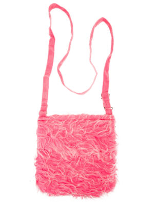 Kostümzubehör Tasche Plüsch rosa