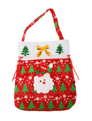 Kostümzubehör Tasche Weihnachtsmann rot