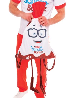 Kostümzubehör Turnbeutel kinder Schoko-Bons Farbe: weiß