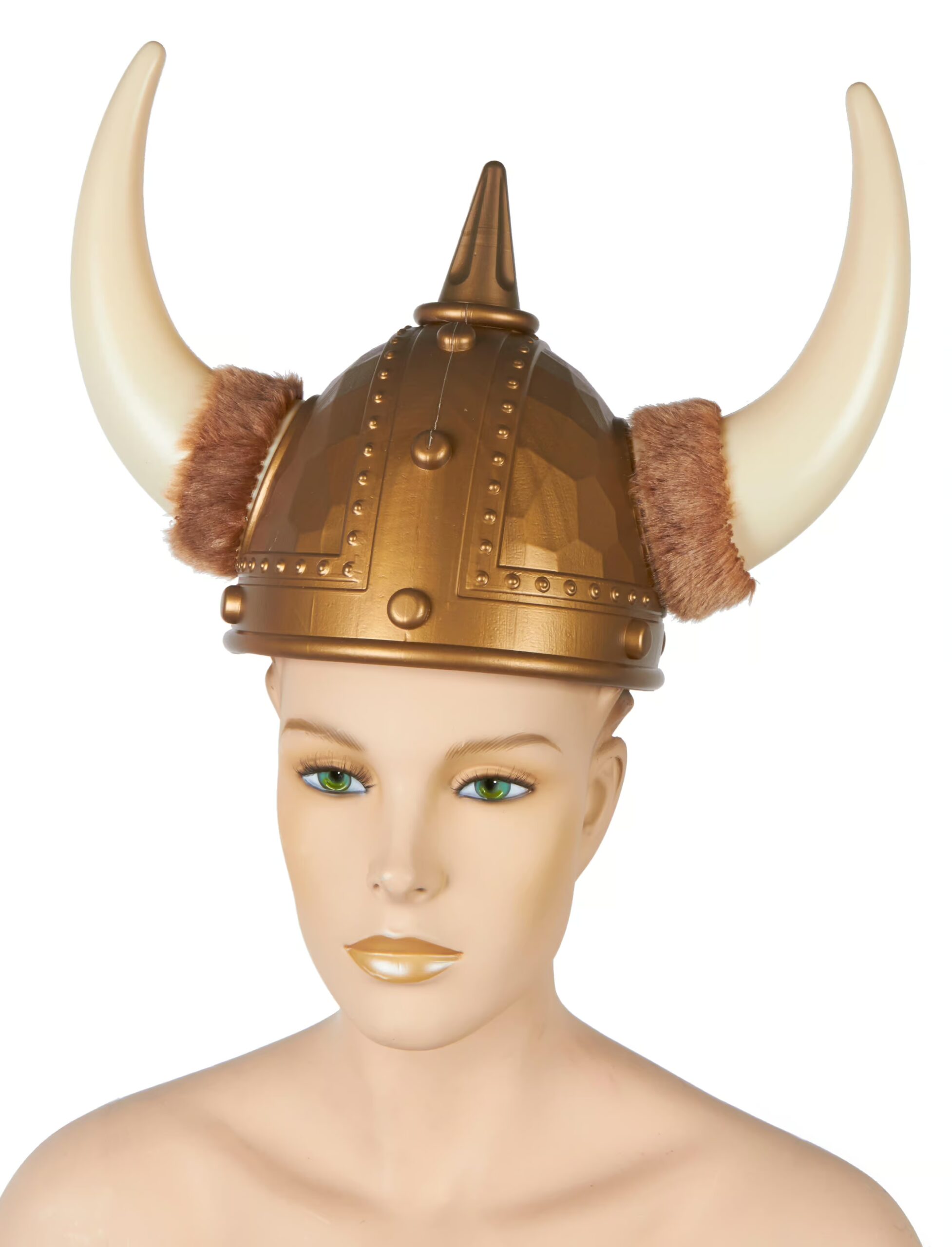 Kostümzubehör Wikingerhelm mit Fell Farbe: gold 1 Kostümzubehör Wikingerhelm mit Fell Farbe: gold