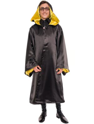 Kostümzubehör Zauberer Robe Erwachsene schwarz/gelb one size