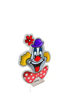 LED Infinity Spiegel Deiters Clown 40cm bunt Farbe: bunt